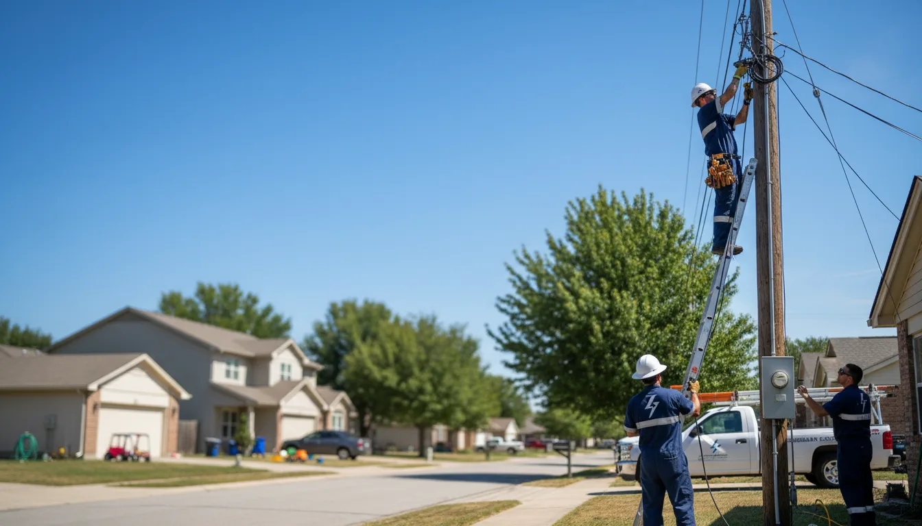 Residential electrician providing installation services in Emerson, GA